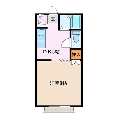 伊勢松本駅 徒歩8分 2階の物件間取画像